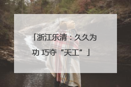 浙江乐清：久久为功 巧夺“天工”