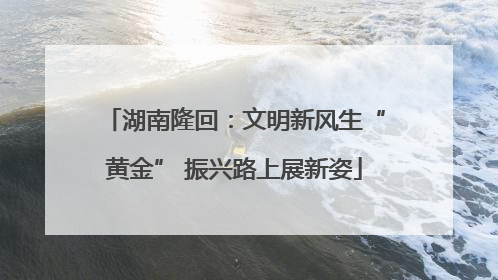 湖南隆回：文明新风生“黄金” 振兴路上展新姿