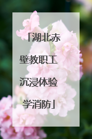 湖北赤壁教职工沉浸体验学消防