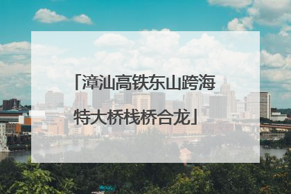 漳汕高铁东山跨海特大桥栈桥合龙