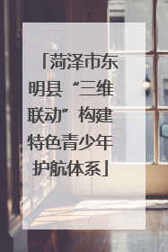 菏泽市东明县“三维联动”构建特色青少年护航体系
