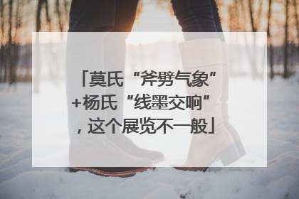 莫氏“斧劈气象”+杨氏“线墨交响”，这个展览不一般