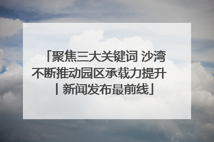 聚焦三大关键词 沙湾不断推动园区承载力提升丨新闻发布最前线