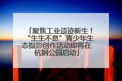 聚焦工业遗迹新生！“生生不息”青少年生态摄影创作活动即将在杭钢公园启动