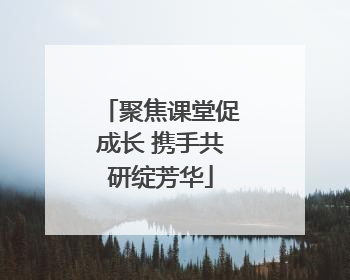 聚焦课堂促成长 携手共研绽芳华