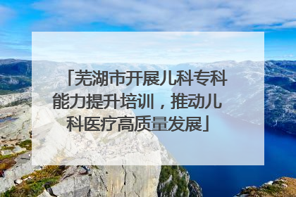 芜湖市开展儿科专科能力提升培训，推动儿科医疗高质量发展