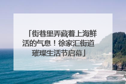 街巷里弄藏着上海鲜活的气息！徐家汇街道璀璨生活节启幕
