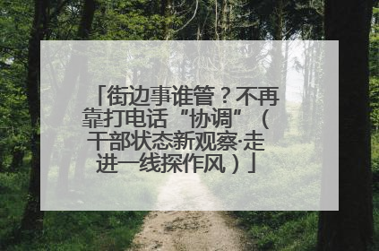 街边事谁管？不再靠打电话“协调”（干部状态新观察·走进一线探作风）