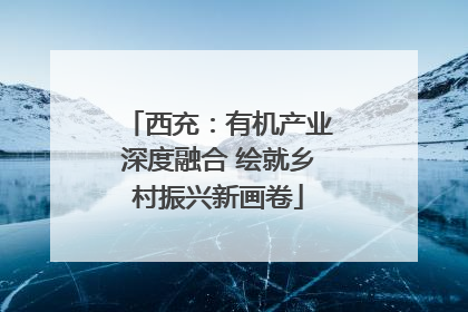 西充：有机产业深度融合 绘就乡村振兴新画卷