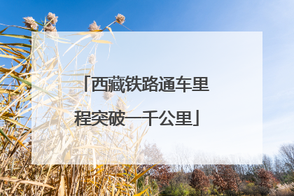 西藏铁路通车里程突破一千公里