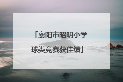 襄阳市昭明小学球类竞赛获佳绩