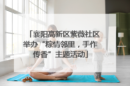 襄阳高新区紫薇社区举办“粽情邻里，手作传香”主题活动