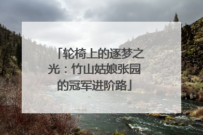 轮椅上的逐梦之光：竹山姑娘张园的冠军进阶路