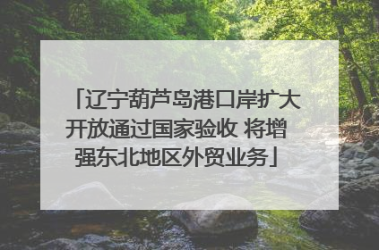 辽宁葫芦岛港口岸扩大开放通过国家验收 将增强东北地区外贸业务