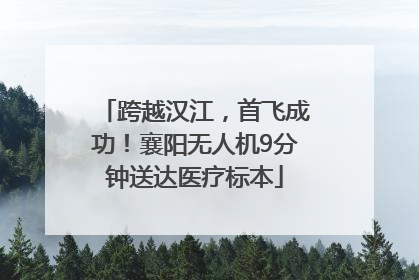 跨越汉江，首飞成功！襄阳无人机9分钟送达医疗标本