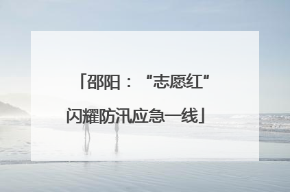 邵阳：“志愿红”闪耀防汛应急一线