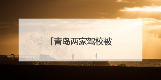 青岛两家驾校被停止招生 市民学车请擦亮眼睛