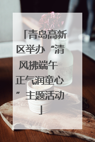 青岛高新区举办“清风拂端午 正气润童心”主题活动