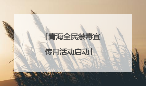 青海全民禁毒宣传月活动启动