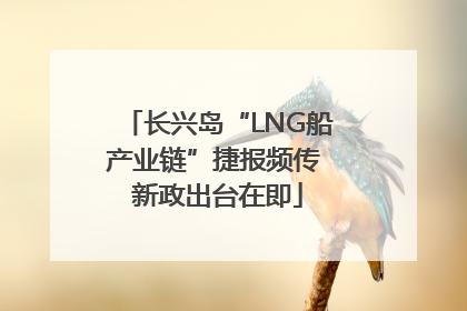 长兴岛“LNG船产业链”捷报频传 新政出台在即