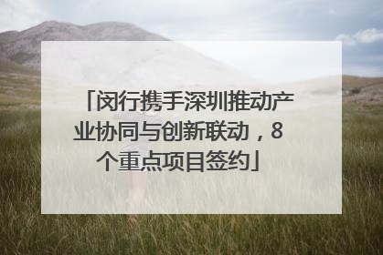 闵行携手深圳推动产业协同与创新联动，8个重点项目签约