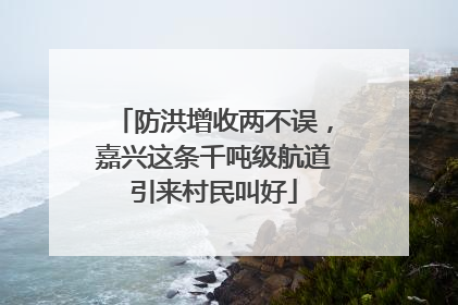 防洪增收两不误，嘉兴这条千吨级航道引来村民叫好