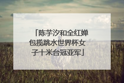 陈芋汐和全红婵包揽跳水世界杯女子十米台冠亚军