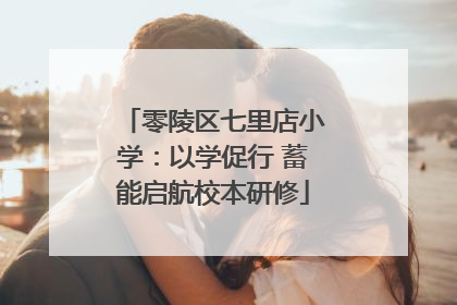 零陵区七里店小学：以学促行 蓄能启航校本研修