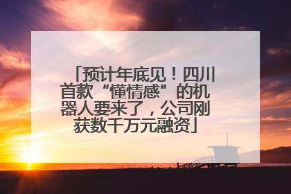 预计年底见！四川首款“懂情感”的机器人要来了，公司刚获数千万元融资