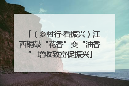 （乡村行·看振兴）江西铜鼓“花香”变“油香” 增收致富促振兴
