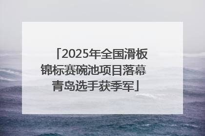 2025年全国滑板锦标赛碗池项目落幕 青岛选手获季军