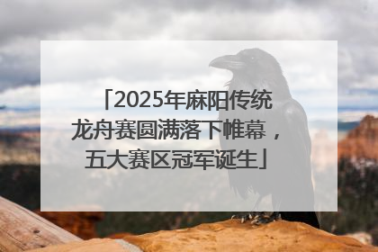 2025年麻阳传统龙舟赛圆满落下帷幕，五大赛区冠军诞生