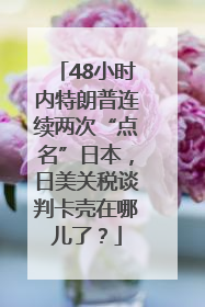 48小时内特朗普连续两次“点名”日本，日美关税谈判卡壳在哪儿了？