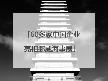 60多家中国企业亮相挪威海事展