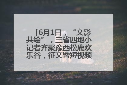 6月1日，“文影共绘”，三省四地小记者齐聚豫西松鹿欢乐谷，征文暨短视频大赛精彩启幕！