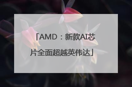 AMD：新款AI芯片全面超越英伟达